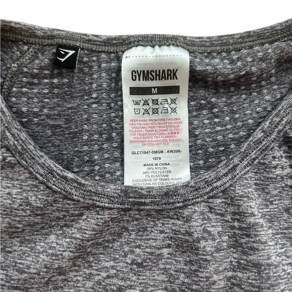 Gymshark vital grey long sleeve crop top - Picture 5 of 7